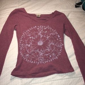 a purple long sleeve